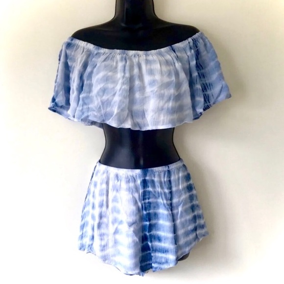 NWOT UO “Blue Promises” Tie Dye Two Piece Set - Picture 7 of 8